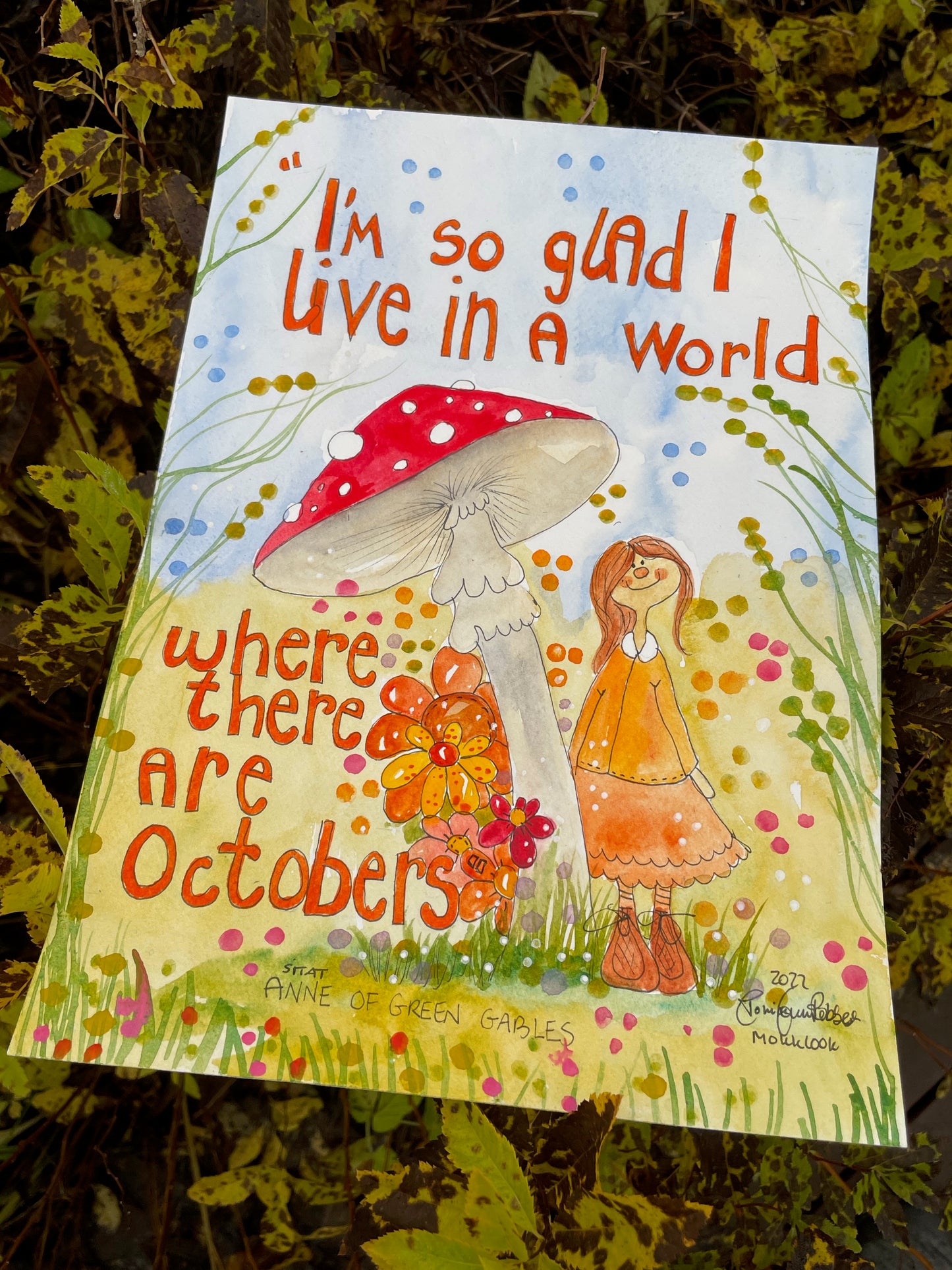 "I'm so glad I live in a world where there are Octobers "