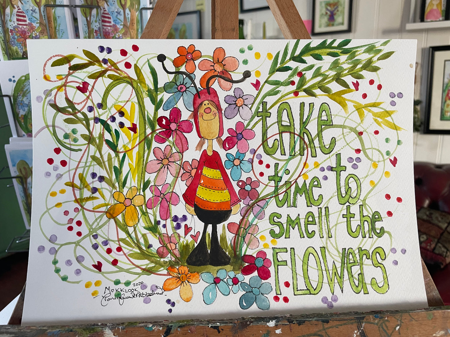 "Take time to smell the flowers"